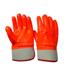 Chemical Resistant Blue PVC Safety Coated Glove